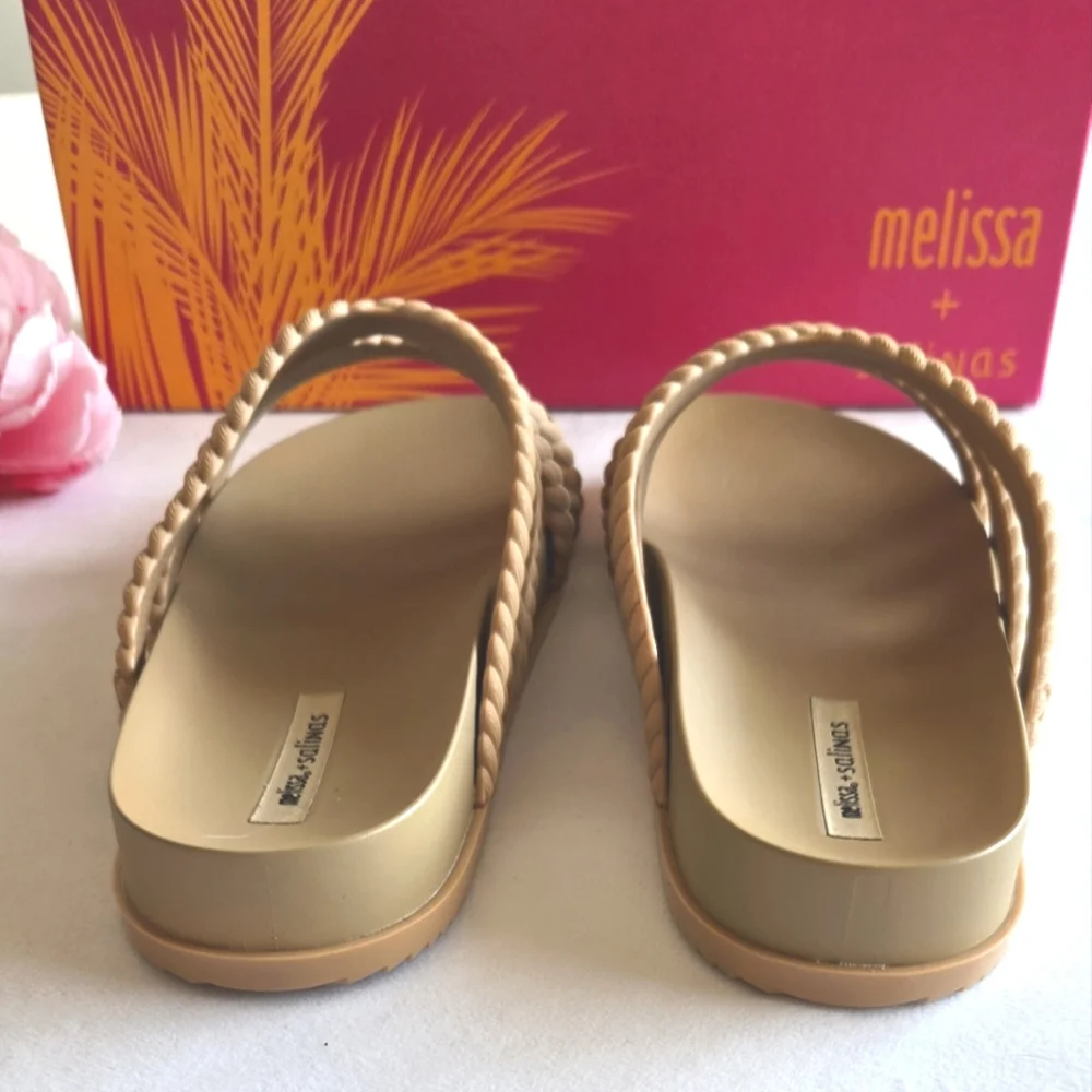 🏷️Melissa Shoes Cosmic + Salinas AD Sandals Made In Brazil Size 10M Women's